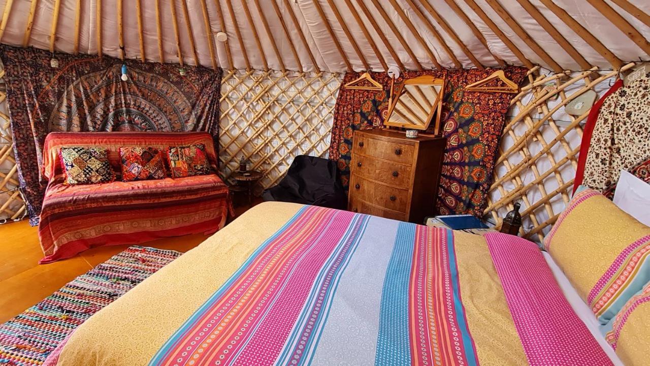 The Tall Pines Yurt เฮล์มสเดล ภายนอก รูปภาพ